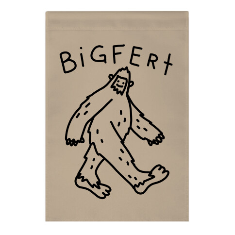 Derpy Bigfert Sasquatch Garden Flag