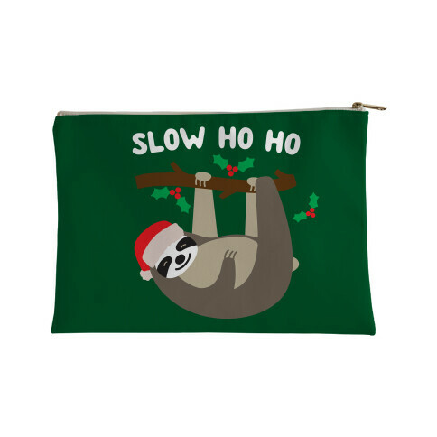 Slow Ho Ho Santa Sloth Accessory Bag