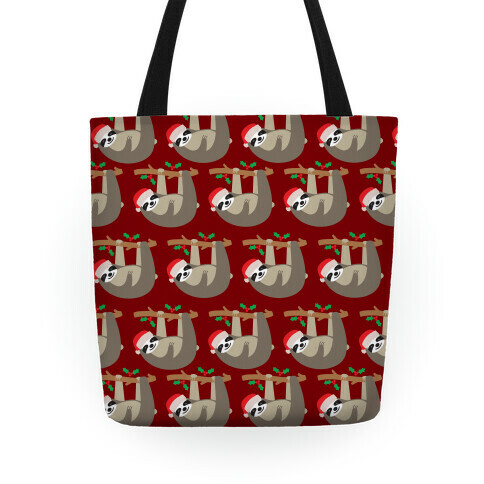 Slow Ho Ho Santa Sloth Tote