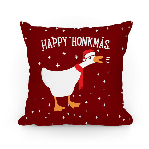 Happy Honkmas Goose Pillow