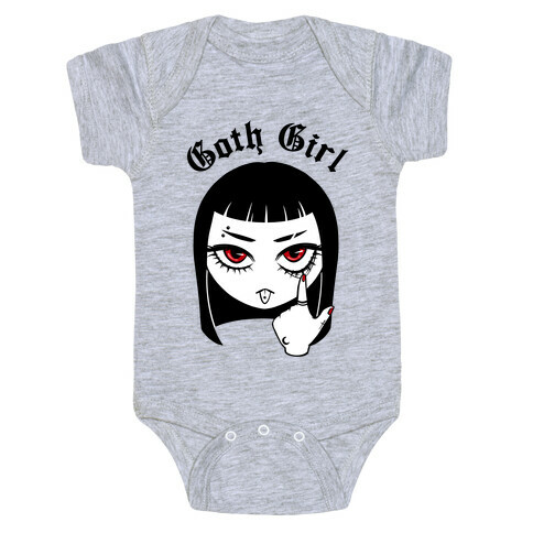 Goth Girl Baby One-Piece
