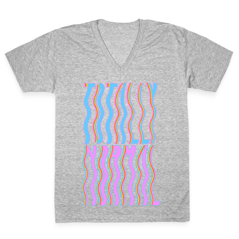 Trippy Totally Normal V-Neck Tee Shirt