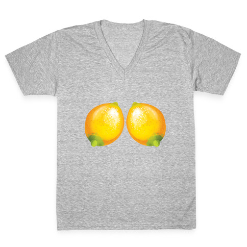 Lemon Boobies V-Neck Tee Shirt