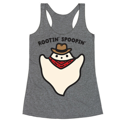 Rootin' Spoopin' Cowboy Ghost Racerback Tank Top