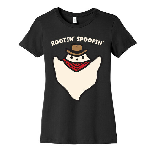 Rootin' Spoopin' Cowboy Ghost Womens T-Shirt
