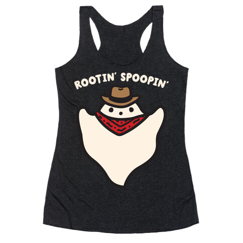 Rootin' Spoopin' Cowboy Ghost Racerback Tank Top