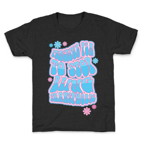 Peaceful PSA To Stop Being Transphobic Kids T-Shirt