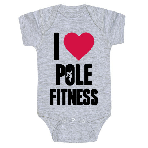 I Love Pole Fitness Baby One-Piece