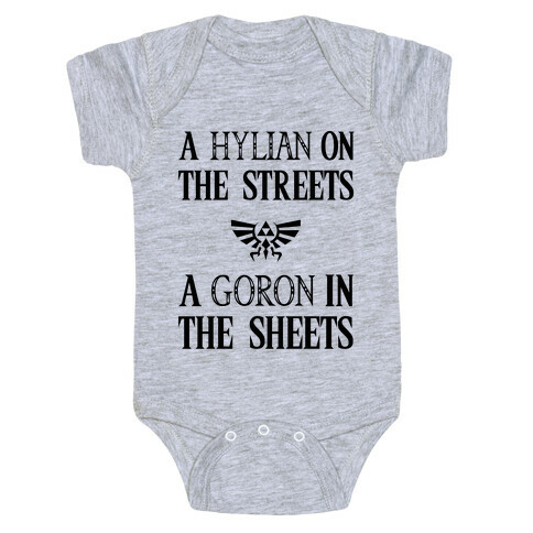 Hylian On The Streets Goron In The Sheets Baby One-Piece