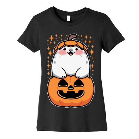 Cute Halloween Seal Womens T-Shirt