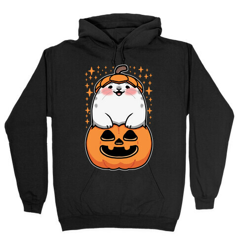 Cute Halloween Seal Hooded Sweatshirt