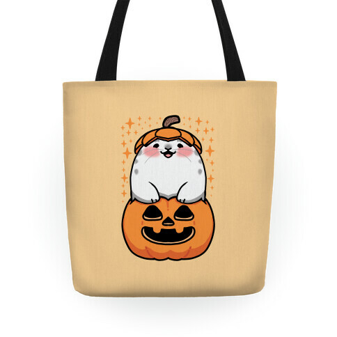 Cute Halloween Seal Tote