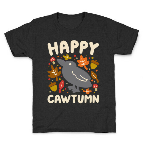 Happy Cawtumn Crow Parody Kids T-Shirt