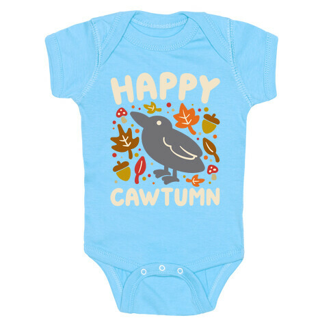 Happy Cawtumn Crow Parody Baby One-Piece