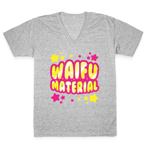 Waifu Material V-Neck Tee Shirt