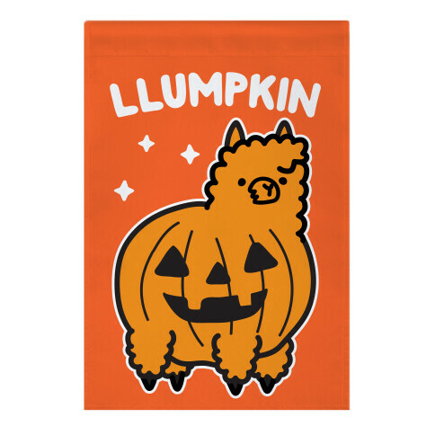 Llumpkin Llama Pumpkin Garden Flag