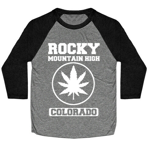 Rocky Mountain High Colorado Baseball Tee