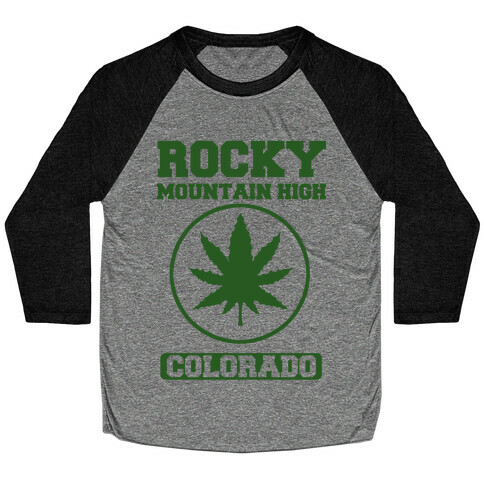 Rocky Mountain High Colorado Baseball Tee