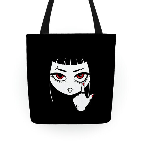 Goth Girl (face only) Tote