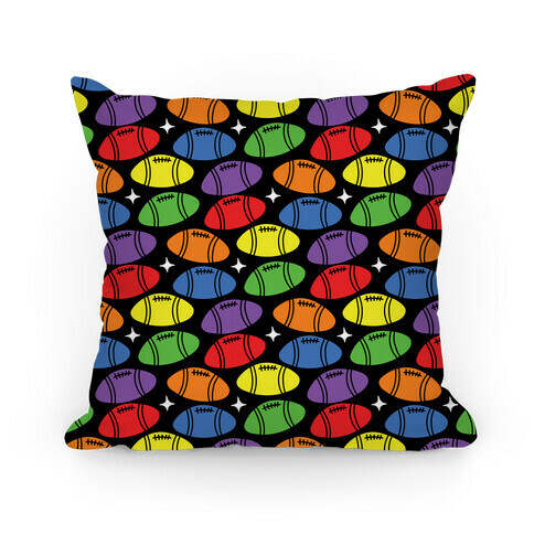 Gay Football Pattern Pillow