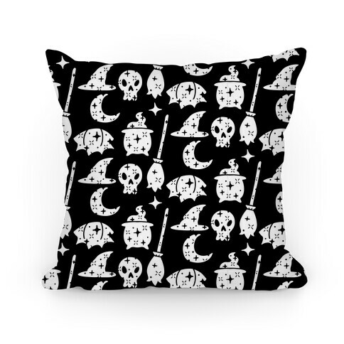 Sparkle Witch Pattern Pillow