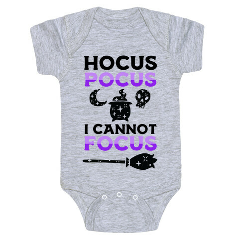 Hocus Pocus I Cannot Focus Baby One-Piece