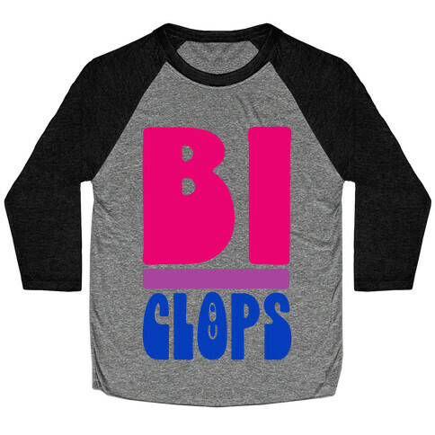 Bi-Clops Bisexual Cyclops Parody Baseball Tee