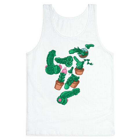 Penis Plants Pattern Tank Top