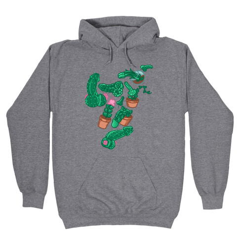 Penis Plants Pattern Hooded Sweatshirt