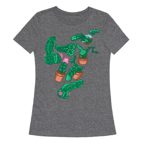Penis Plants Pattern Womens T-Shirt
