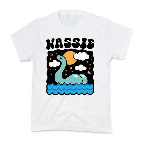 Nassie Lochness Monster Butt Parody Kids T-Shirt