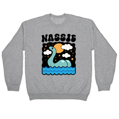 Nassie Lochness Monster Butt Parody Pullover