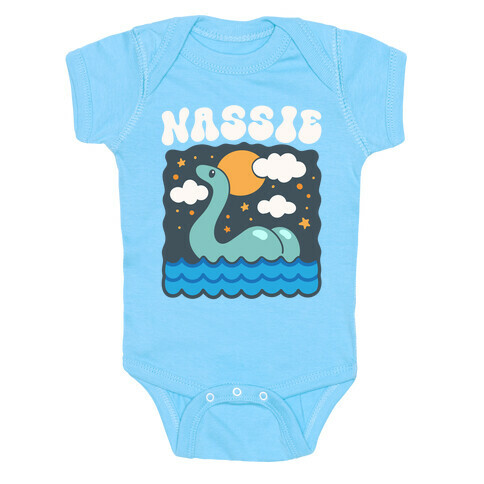 Nassie Lochness Monster Butt Parody Baby One-Piece