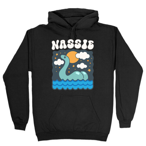 Nassie Lochness Monster Butt Parody Hooded Sweatshirt