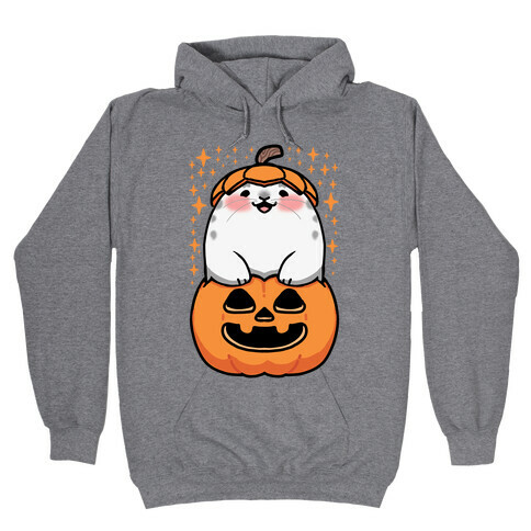 Cute Halloween Seal Hooded Sweatshirt