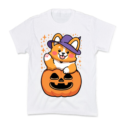 Cute Halloween Corgi Kids T-Shirt