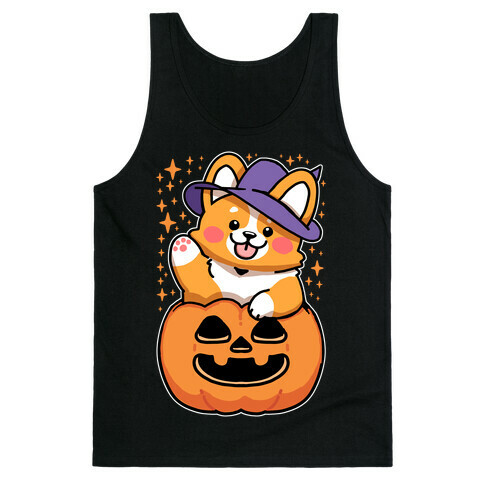 Cute Halloween Corgi Tank Top