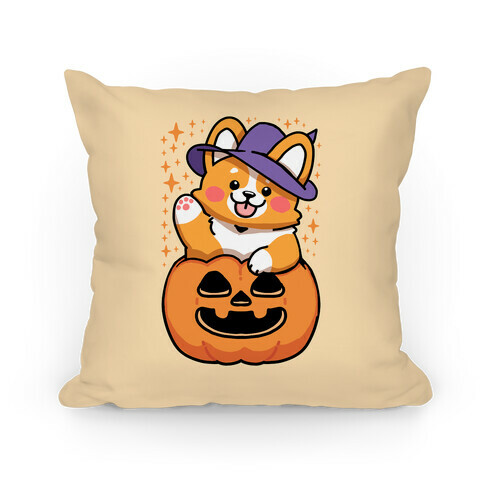 Cute Halloween Corgi Pillow