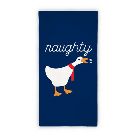 Naughty Goose Beach Towel