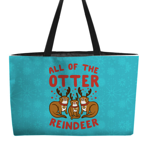 All of The Otter Reindeer Weekender Tote