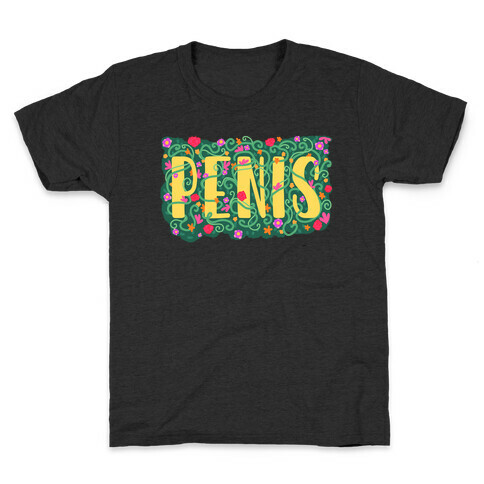 Hidden Penis Typography Kids T-Shirt