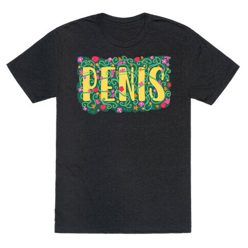 Hidden Penis Typography T-Shirt
