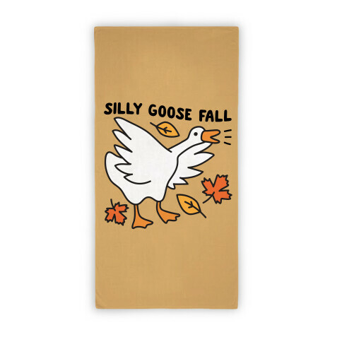 Silly Goose Fall Beach Towel