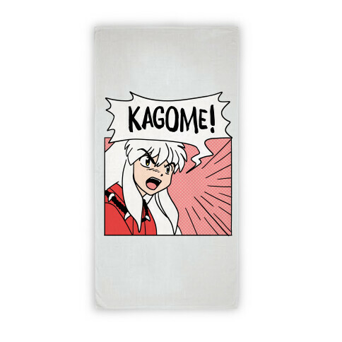 InuYasha Screaming Kagome (1 of 2 pair) Beach Towel