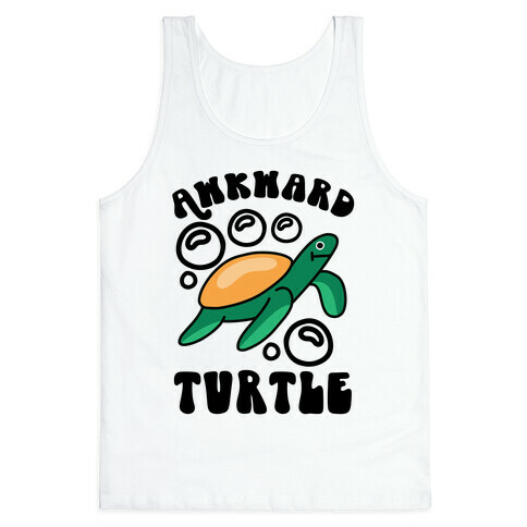 Awkward Turtle Tank Top