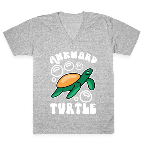 Awkward Turtle V-Neck Tee Shirt