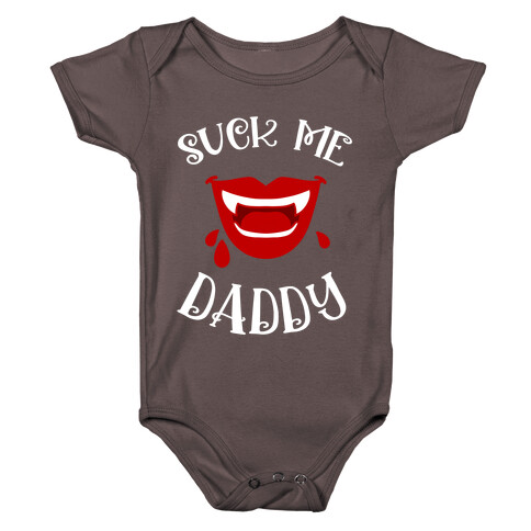 Suck Me Daddy Vampire Lips Baby One-Piece