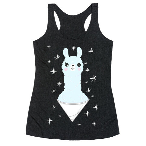 Llama Snow Cone Racerback Tank Top