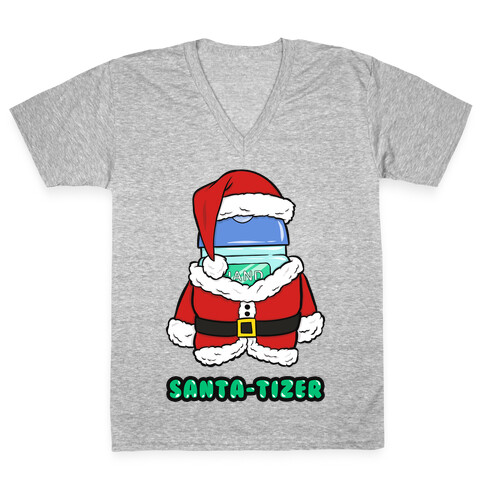 Santa-tizer V-Neck Tee Shirt