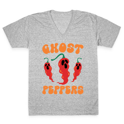 Ghost Peppers V-Neck Tee Shirt